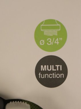 Hadicový konektor 3/4" se dvěma vývody, LIME