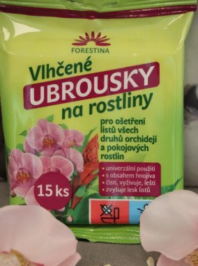 Vlhčené ubrousky na rostliny - 15 ks
