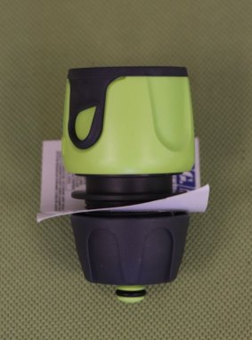 Hadicová rychlospojka SOFT TOUCH 1/2, aquastop, LIME Nelen pro zelen