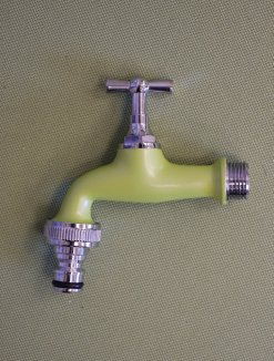 Sedlový ventil, zelený-chrom Nelen pro zelen