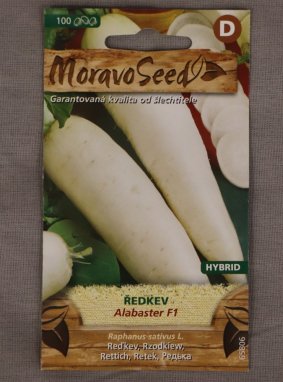Ředkev Alabaster F1 RAphanus sativus Alabaster F1 Nelen pro zelen semínka
