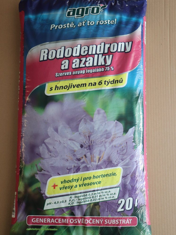 AGRO Substrát pro rododendrony 20L